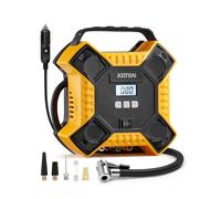 AstroAI Compresseur à Air Portatif, Gonfleur Pneus Voiture 160PSI（11.03Bar) | 12V DC 3M Câble, Performances & Fiabilité, Faciles à Ranger & Longue Durée, Lumière LED pour Voiture SUV Moto Vélo Ballon