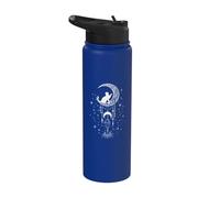 Astrologie, chat, simulation de lune, attrape-rêves, ésotérique Stainless Steel Insulated Water Bottle