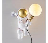 Astronaute Applique Murale Avec Prise Chambre Chevet Applique Murale Salon Lune Applique Murale Couloir Éclairage Décoration