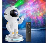 Astronaute Projecteur Galaxie, LED Projecteur Ciel Etoile, Télécommande & Minuterie, Décoration des Chambres Projecteur, Veilleuse, Rotation à 360° Galaxie Plafond Adultes et Enfants - Grande taille