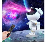 Astronaute Projecteur Galaxy Projecteur Ciel Etoile Veilleuse avec Nébuleuse Étoile Télécommande Rotation à 360° Réglable
