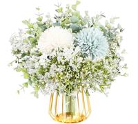 astylishome Lot de 12 fleurs artificielles avec tige de pissenlit - Accessoires de décoration d'intérieur - Bouquet de pissenlits pour cérémonie de mariage - 1810