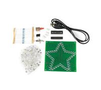 Asuinxurr Kit électronique à monter soi-même, suite de soudure, étoile à cinq branches, kit de circuit imprimé LED clignotant, sans coque