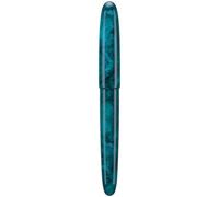 Asvine C80 Stylo-plume #8 à pointe moyenne - Grand stylo artisanal avec convertisseur - Boîte de stylo - Ensemble de collection (vert pailleté)