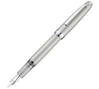 Asvine J16 Stylo-plume en titane brossé à pointe fine Jowo avec piston de remplissage, fenêtre d'encre t boîte