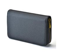 Asvine Stylo plume Étui à stylo en cuir 10 fentes divisées Porte-stylo Organisateur d’affichage fait à la main Pochette zippée