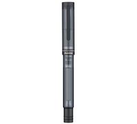 Asvine V200 Stylo-plume en titane avec remplissage sous vide et étui noir mat à pointe fine en acrylique transparent