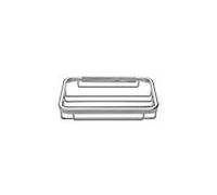 ASW panier à savon 102157 chromé, 130x100mm, laiton, fermé