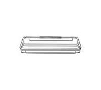 ASW panier à savon 102171 laiton chromé, 200x100, fermé