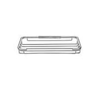 ASW panier à savon 102188 laiton chromé, 200 mm x 100 mm, ouvert