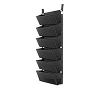 Asyduey 1 PCS de Plantation Suspendus pour Jardin avec 6 Poches, Fournitures de Jardinage pour la Culture de Légumes, Culture de Plantes, Jardinière Noire