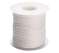 Asyduey 1 Rouleau 200 Pieds/61 MèTres MèChe de Bougie Blanche MèChe de Bougie en Coton TisséE pour la Fabrication de Bougies à Bricoler Soi-MêMe MatéRiau Noyau de Cire sans FuméE