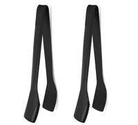Asyduey 2 Pinces de Cuisine en Silicone de 11 Pouces pour avec des Embouts en Silicone Pinces à Pain Grillé Pinces à Salade B