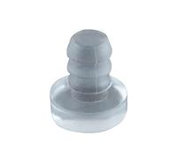 Asyduey 200PCS Verre Tabletop Choc Encastré Caoutchouc Porte D'Armoire Granulés Anti-Choc Particules Colloïdales Antichoc pour Comptoirs de Patio, Convient à Trou de 3/16 Pouce