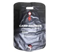 Asyduey 25L Camp Douche Sac ÉNergie Solaire Chauffé Portable Pliant Sac de Bain ExtéRieur Voyage RandonnéE Escalade PVC Sac à Eau Noir