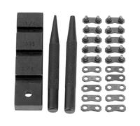 Asyduey 3 Pcs Poche Tronçonneuse Disjoncteur Scie à Chaîne Réparation Ensemble D'Outils de Réparation Pièces de Rechange avec 10 Ensembles 0,325 Pouces Tronçonneuse Chaîne Menuisier Lien Réparation