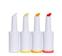 Asyduey 4 PCS Bar Bar Store de Verser 34 Oz Dispensurs en Plastique Boire des Bouteilles de Barman Bouteilles Bartende pour Bar Home Party Kitchen Supplies