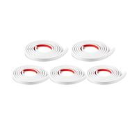 Asyduey 5 Rouleaux au Total D'Inserts de Grille de Fenêtre, Kit de Grille, Garniture Auto-Adhésive à Décoller et à Coller, Simulation de Fenêtre Décorative de Bricolage, Blanc