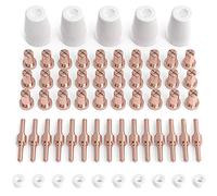 Asyduey 60 PièCes de Consommables de DéCoupe Plasma pour Cut40 50 Lampe de Poche avec DéCoupeur Plasma PT31 LG40