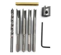 Asyduey 7 Pièces Kit de Coupe-Baril de Stylo Système de Coupe de Baril de Stylo Ensemble de Tondeuse, Adaptateur de Manchon de Tête de Coupe Clé Hexagonale Pièces de Rechange Accessoires
