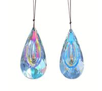 Asyduey Attrape-Soleil en Cristal de 120mm pour Fenêtres, Ornements Suspendus, Fabricant d'arc-en-Ciel, Attrape-Lumière pour Fenêtre Suspendue
