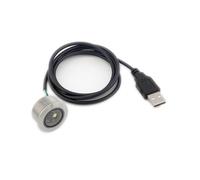 Asyduey GM861 Interface USB 1D/2D Code à Barres QR Code Module de Scanner de Codes à Barres Filetage en Acier Inoxydable avec Lumière de Remplissage