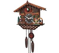 Asyduey Horloge en Bois Horloge Murale RéVeil D'Oiseau Horloges à Coucou pour la DéCoration de la Chambre des Enfants à