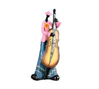 Asyduey Jazz Band Player Figurines Vintage Musicien Figure Résine Statues Ornement de Bureau Rétro Sculpture Maison Intérieur Décor E