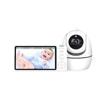 Asyduey Moniteur Vidéo pour de 5 Pouces, Audio Bidirectionnel D'Intérieur, Surveillance Mère et Enfants, Mini Caméra de Sécurité Domestique PTZ 2.4G