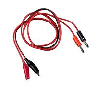 Asyduey Pince Crocodile pour fiche Banane & Cable de Test 90cm 3Ft