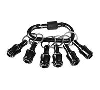 Asyduey Porte-Embouts Tournevis Hexagonal 1/4 Pouces Porte-Embouts Barre D'Extension Porte-CléS Adaptateur de Vis Perceuse Porte-Embouts Noir