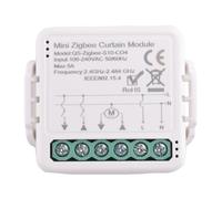 Asyduey Tuya Smart Zigbee Module de Commutateur de Rideau pour Volet Roulant Moteur Électrique Smart Life APP Télécommande Installation Facile Facile à Utiliser
