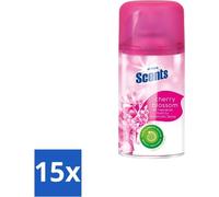 At Home - Parfums - Recharge - Fleur de cerisier - Rafraîchissant - 250 ml - Pack avantage - 15 pièces