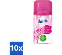 At Home - Parfums - Recharge - Fleurs de cerisier - Rafraîchissant - 250 ml - Pack avantage - 10 pièces