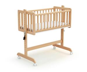 At4 - Berceau cododo Essentiel avec matelas - Hêtre Verni