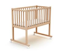 At4 - Berceau Essentiel 40x80 avec matelas - Hêtre Brut
