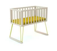 At4 - Berceau Only avec matelas - Blanc et Jaune