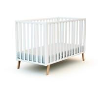 At4 - Lit bébé évolutif Confort 60x120 - Blanc