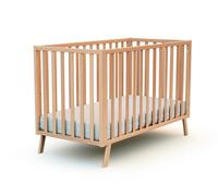 At4 - Lit bébé évolutif Confort 60x120 - Hêtre Verni