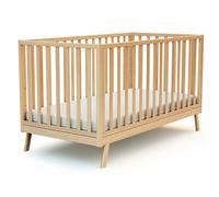 At4 - Lit bébé évolutif Confort 70x140 - Hêtre Verni