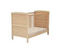 AT4 - Lit bébé évolutif en bois 60 x 120 LUNA Hêtre verni | 124 x 64 x 86,5 cm | Lit transformable en lit junior