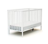 At4 - Lit bébé pliant FOLDO - 60x120 cm - Blanc - Sommier réglable 2 niveaux