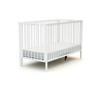 At4 - Lit bébé pliant FOLDO - 60x120 cm - Blanc - Sommier réglable 2 niveaux