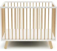 AT4 - Parc bébé Pirate en bois Blanc et Hêtre 80 x 100 cm | Fond réglable 3 hauteurs | Pour enfant jusqu'à 24 mois
