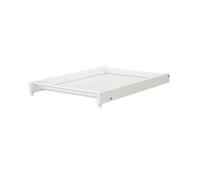 AT4  Grande table à langer blanche MONA pour lit bébé MONA en bois, dimensions 60 x 120 et 70 x 140 cm