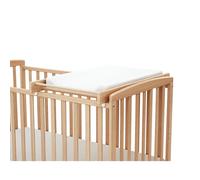 At4 Table à langer MONA grande en hêtre verni, assortie au lit bébé MONA en bois 60x120/70x140