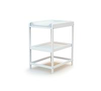 AT4 - Table à langer bébé 1 étagère en bois LIMA Blanc|73 x 54 x 89 cm|Petit espace|Espace rangement|Meuble à langer bébé