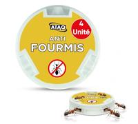 ATAQ - Lot de 4 Boîtes Appât 10g Gel Anti Fourmis Puissant - Insecticide - Éradicateur Efficace - fourmilière - Élimine les Fourmis - Formule professionnelle - résultat rapide - barrage aux insectes