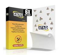 ATAQ - Pack de 6 pièges à Mites Alimentaires - Piège Anti Mites Adhésif à Phéromones avec Colle Haute Performance Contre l’infestation des Mites en Cuisine, protège Les Aliments, inodore Non Toxique