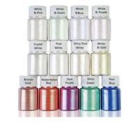 ATATMOUNT 13 Couleurs Aurora Poudre de résine Mica Pigments nacrés Kit colorants résine Colorant résine époxy Couleur tonification Fabrication de Bijoux